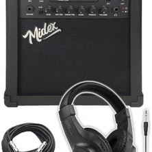Mga 25BKBT Hd Şarjlı Elektro Gitar Amfisi 25 Watt USB Bluetooth Distortion Kulaklık ve Kablo