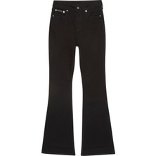 Calvin Klein Kadın Siyah Calvin Klein Hıgh Rıse Flare Ck Classıc Black Siyah Kadın Kot Pantolon