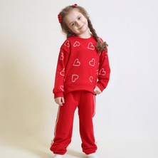 Ozzy Kids Kız Çocuk Kalp Desenli Eşofman Takımı