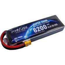 Robotistan 11.1V 3s Lipo Pil-Batarya 6200MAH 45C
