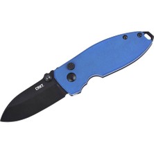 Crkt Squid Button Lock Micarta Blue Çakı
