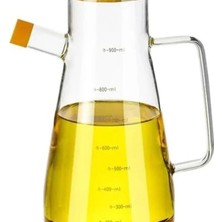 900 ml Borosilikat Cam Yağdanlık,termisil Isıya Dayanıklı Yağlık ve Sirkelik,zeytin