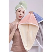 Primeaks Hızlı Kurulama Saç Havlu Bonesi – Mikrofiber Burgu Saç Bonesi