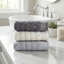 Vienna Home Microcotton %100 Pamuk 3’lü Havlu Seti 50X90 cm – Ultra Yumuşak, Hızlı Kuruyan, Yüksek Su Emiş Gücü