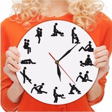 Empressco Ahşap Duvar Saati 27 cm, Yuvarlak Geometrik Tasarım, Modern ve Şık Dekorasyon Parçası