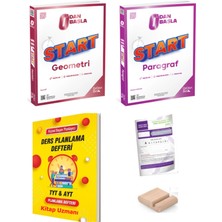 Üç Dört Beş Yayınları Start Geometri+Start Paragraf / Sıfırdan Başla+Deneme+Telefon Tutucu+Plandefteri