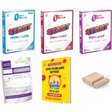 Start Matematik + Start Geometri + Start Paragraf / Sıfırdan Başla+Deneme+Telefon Tutucu+Plandefteri