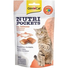Gimcat Nutripockets Somonlu Kedi Ödülü 60 gr x 2 Adet