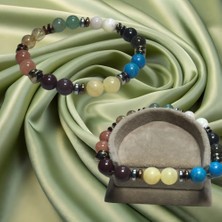 Reina Del Corazen El Yapımı Doğal Karışık Antik Bileklik  – Otantik Tasarım, Tarihî Ilhamlı, Bolluk ve Huzur Enerjili Şık Takı