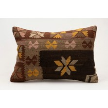 Kilim Wholesale El Yapımı Kilimden Yapılmış Vintage Kırlent Kılıfı, YÜN,40X60CM