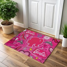 Patilemece Barbie Desenli Dijital Baskılı 35X50CM Kedi Köpek Mama Paspası