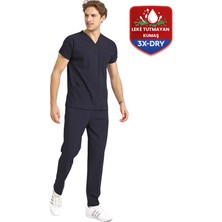 BRL Üniforma 3x-Dry | Scruble Takım Unisex  Antibakteriyel - Indantren Doktor ve Hemşire Cerrahi Forma Lacivert
