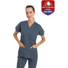BRL Üniforma 3x-Dry | Scruble Takım Unisex  Antibakteriyel - Indantren Doktor ve Hemşire Cerrahi Forma Goblin Mavi