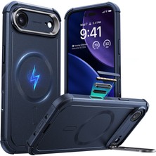 Esr iPhone Air Uyumlu Cyber Tough Manyetik Kılıf (Kamera Kontrol Özellikli, Stantlı)
