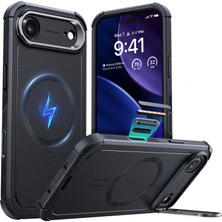 Esr iPhone Air Uyumlu Cyber Tough Manyetik Kılıf (Kamera Kontrol Özellikli, Stantlı)