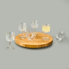 Krd Home 6'lı Kahve Yanı Su Bardağı - Şeffaf - 90 ml