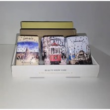 Tuncel Store Istanbul Temalı Büyüteçli Dikdörtgen Cep Aynası Seti