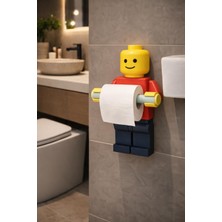 Modu3D Minecraft Inventory Envante Tuvalet Kağıdı Tutucu Tuvalet Kağıtlığı - Büyük Boy -Lego Adam Tuvalet Kağıdı Tutucur Figür Kutu /