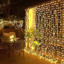 Tuncel Store 3x3 Metre Sarı Işıklı Perde LED