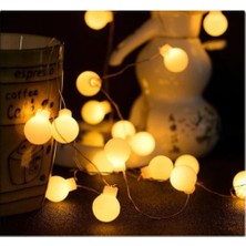Tuncel Store Beyaz Top LED Gün Işığı Pilli 2 Kademeli