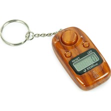 İhvan Online Sesli Alarmlı, Işıklı, Anahtarlık Zikirmatik Dijital Tesbih - Açık Kahve