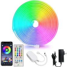Tuncel Store 5m 16 Renk 4 Fonksiyonlu Esnek Şerit Neon LED