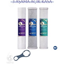 Nefa Açık Kasa Su Arıtma + İhlas Aura Cebilion (Compact Model) Uyumlu 3'lü Filtre Seti