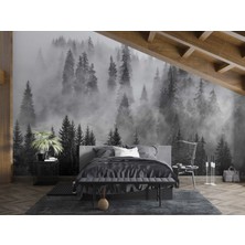 Grown Sisli Siyah Beyaz Orman Duvar Kağıdı