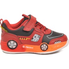 Cool Kırmızı Cırtlı Hafif Erkek Çocuk Spor Ayakkabı Racing P