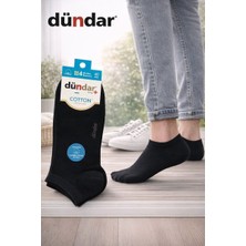Dündar Erkek Dikişsiz Cotton Patik Çorap Siyah 4' lü Paket