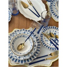 MD Mimoza Dekor Yemek Takımı 92 Parça 6 Kişilik Azure