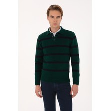 U.s. Polo Assn. Erkek Koyu Yeşil Kazak /triko 50315036-VR079