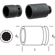 Osaka LN12Y18 Yıldız Lokma 1/2" 18 mm