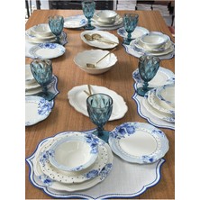 MD Mimoza Dekor Yemek Takımı 44 Parça 6 Kişilik Bluemelia