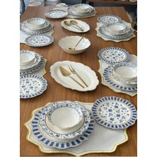 MD Mimoza Dekor Yemek Takımı 38 Parça 6 Kişilik Azure