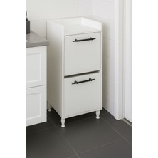 Tetto Elagante Arya 2 Sepetli Kirli Çamaşır Sepetli Dolap