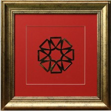 E38 El Işçiliği Pirinç Tablo 40*40 cm - 6448