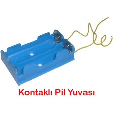 Mivexa Outdoor Outlet Pil Yuvası - Okul Deney Pil Yatağı 50 Adet