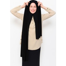 Moda Nokta Hazır Pratik Geçmeli Lüks Organik Düz Penye Şal Eşit Hizalı Taba