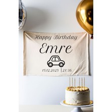 Rabadon 70X100 cm Doğum Günü Flaması Isme Özel Kişiselleştirilebilir Afiş (Branda Baskı)