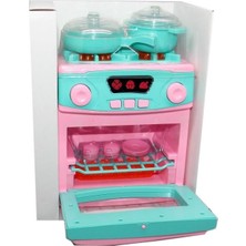 Kiddico Toys Büyük Pilli Ocaklı Fırın Seti