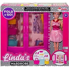 Kiddico Toys Linda'nın Bebekli Gardrobu 03828