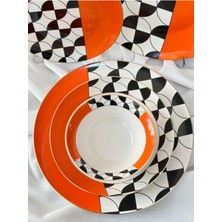 MD Mimoza Dekor Yemek Takımı 24 Parça 6 Kişilik Sunset Aura