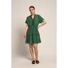 Fast Perry Yarasa Kol Dantel Detaylı Elbise