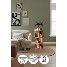 Atlantik Mobilya 360° Mdflam Dekoratif Döner Kitaplık - 92X45 cm