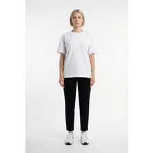 Cottonland Kadın Fernanda Iki Iplik Likra Normal Bel Duble Paça Stretch Pantolon