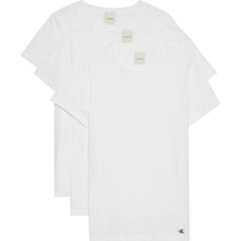 Calvin Klein Kadın Beyaz Calvin Klein Cotton Tee 3pk Beyaz Kadın T-Shirt