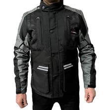 Venom Motosiklet Montu Tourex 4 Mevsim Ce Sertifikalı Touring Long Motor Mont Siyah-Gri