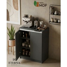Eterna Mobilya Kapaklı, Raflı Kahve Köşesi | Kapaklı, Raflı Çok Amaçlı Dolap |kapaklı, Raflı Muftak Dolabı