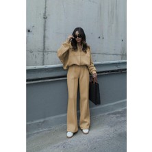 Yakamel Kadın Çımalı Bomber Ceket Alt-Üst Takım